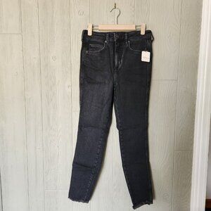Free People Raw High-Rise Jegging Washed Black Size 29 NWT
